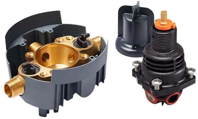 KOHLER® Rite-Temp® Thermostatic Valve Body and Cartridge Kit with Service Stops-0