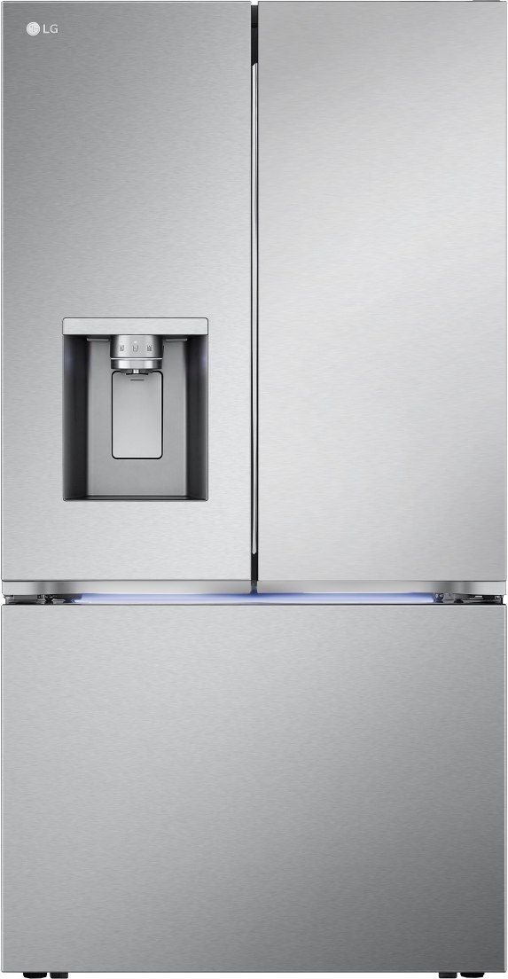 LG 25.5 Cu. Ft. PrintProof™ Stainless Steel Counter Depth French Door Refrigerator-0