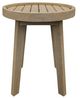 Signature Design by Ashley® Marina Sun Beige Wooden Outdoor End Table-1