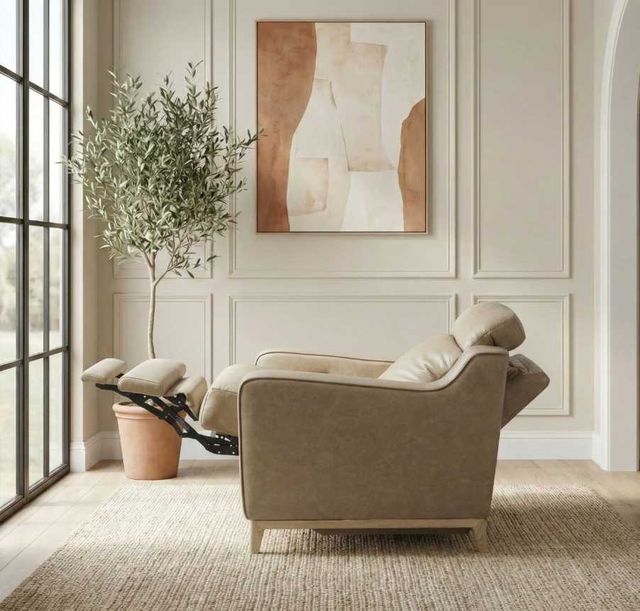 Liberty Furniture Como Dakota Camel Leather Zero Gravity Power Recliner-4