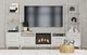Elements International Westland Almond 71" TV Console with Fireplace Insert -1