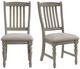 Elements International Sunnyvale Gray Dining Side Chair-1