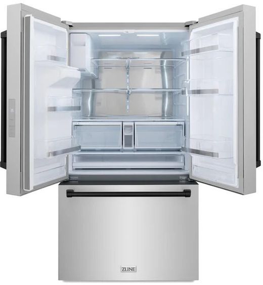 ZLINE Autograph Edition 36 in. 28.9 Cu. Ft. Stainless Steel Freestanding French Door Refrigerator-1