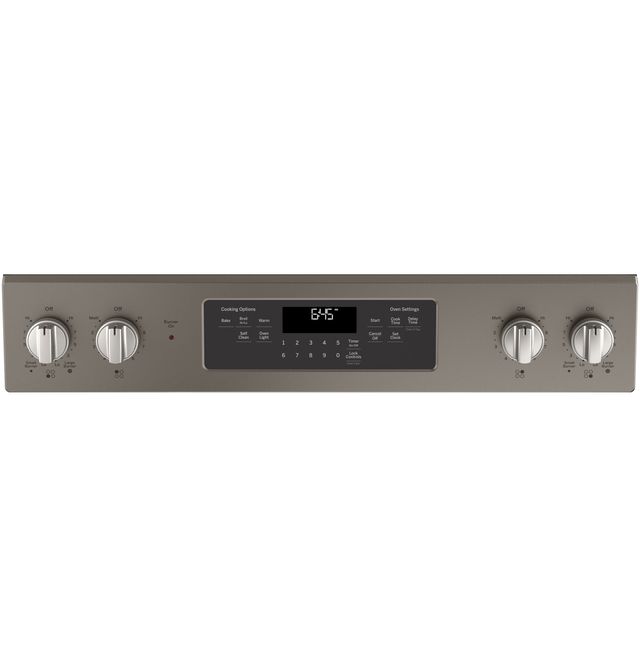 GE® 30" Slate Slide In Electric Range-1