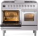 Ilve® Nostalgie II Series 40" Stainless Steel Pro Style Dual Fuel Range-2