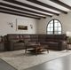 Flexsteel® Henry 6-Piece Burnt Umber Brown L-Shape Power Reclining Sectional-1