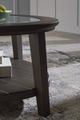 Signature Design by Ashley® Celamar Glass Top Cocktail Table with Dark Brown Base-4