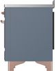 Ilve® Majestic III 48" Blue Gray Pro Style Induction Range with 6 Elements and Copper Trim-4