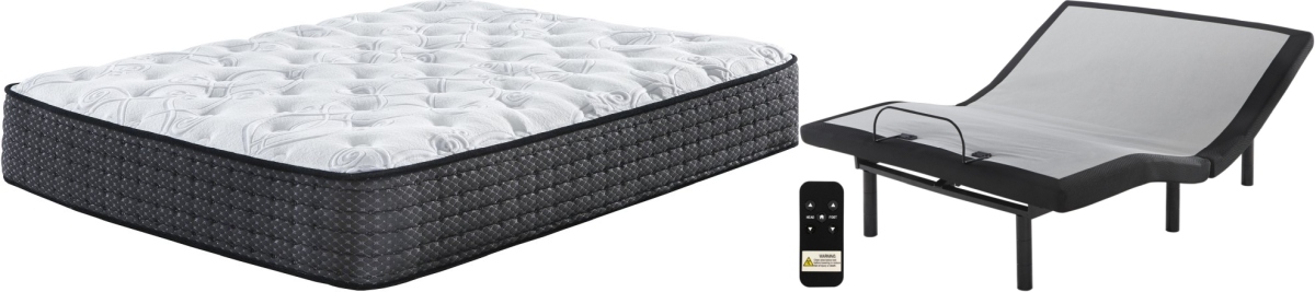 Sierra Sleep® by Ashley® Limited Edition 2-Piece Hybrid Plush and Good Adjustable Base California King Mattress Set