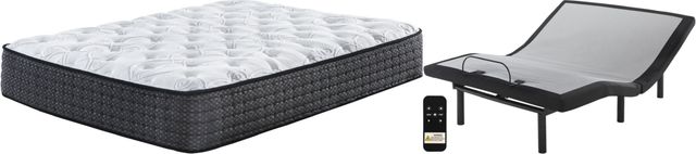 Sierra Sleep® by Ashley® Limited Edition 2-Piece Hybrid Plush and Good Adjustable Base California King Mattress Set-0