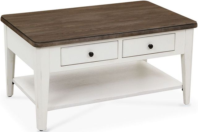 Peters-Revington™ Casual Choices™ Light Gray Cocktail Table with White Base-0