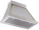 Ilve® Nostalgie II Noblesse 36" Stainless Steel Wall Mounted Range Hood with Brass Trim-1