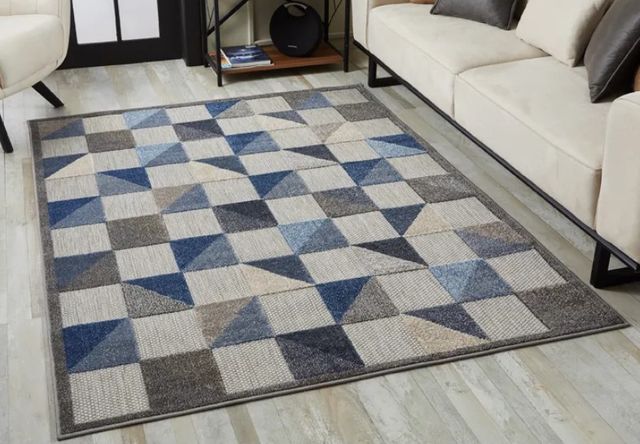 KAS Rugs Calla Blue Scope 5'x7' Area Rug-4