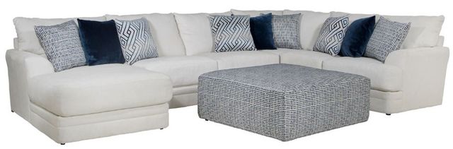Jackson Furniture Polaris 4-Piece Off-White Left Side Facing U-Shape Chaise Sectional-0