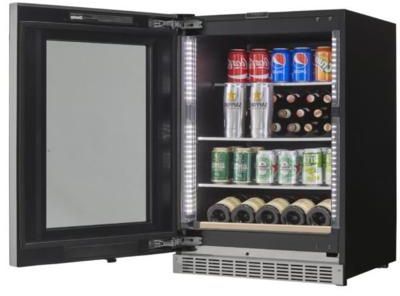 Silhouette® Reserve 24” Black Wine Cooler-1