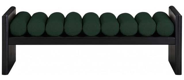Meridian Furniture Waverly Black/Green 52" Upholstered Bench-1