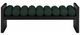 Meridian Furniture Waverly Black/Green 52" Upholstered Bench-1