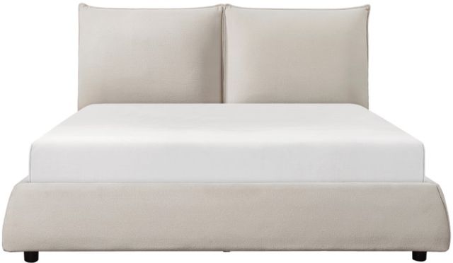 Mazin Furniture Linna Beige King Platform Bed-1