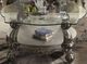ACME Furniture Versailles Curved Glass Top Coffee Table with Antique Platinum Base-3