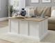 Sauder® Cottage Road® White Storage Coffee Table with Brown Top -2