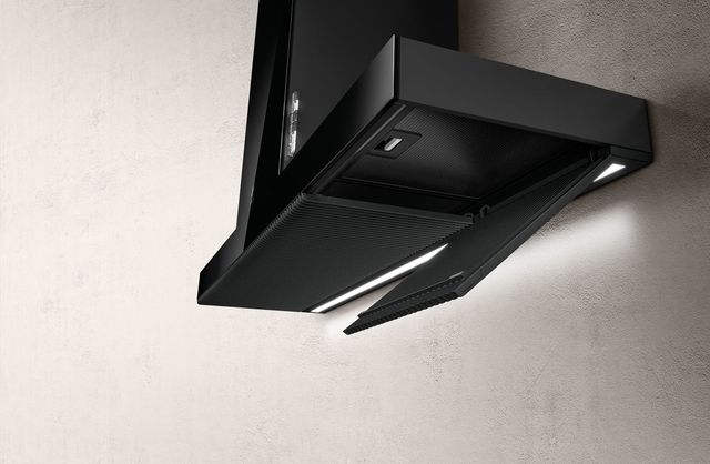 Elica Iconic Series Haiku 36" Black Glass Wall Mounted Range Hood-3