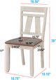 Crown Mark Maribelle Chalk/Warm Gray Dining Side Chair-2