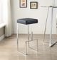 Coaster® Gervase Black/Chrome Square Bar Stool-1