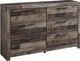 Benchcraft® Derekson 5-Piece Multi Gray Queen Storage Panel Bed Set-2