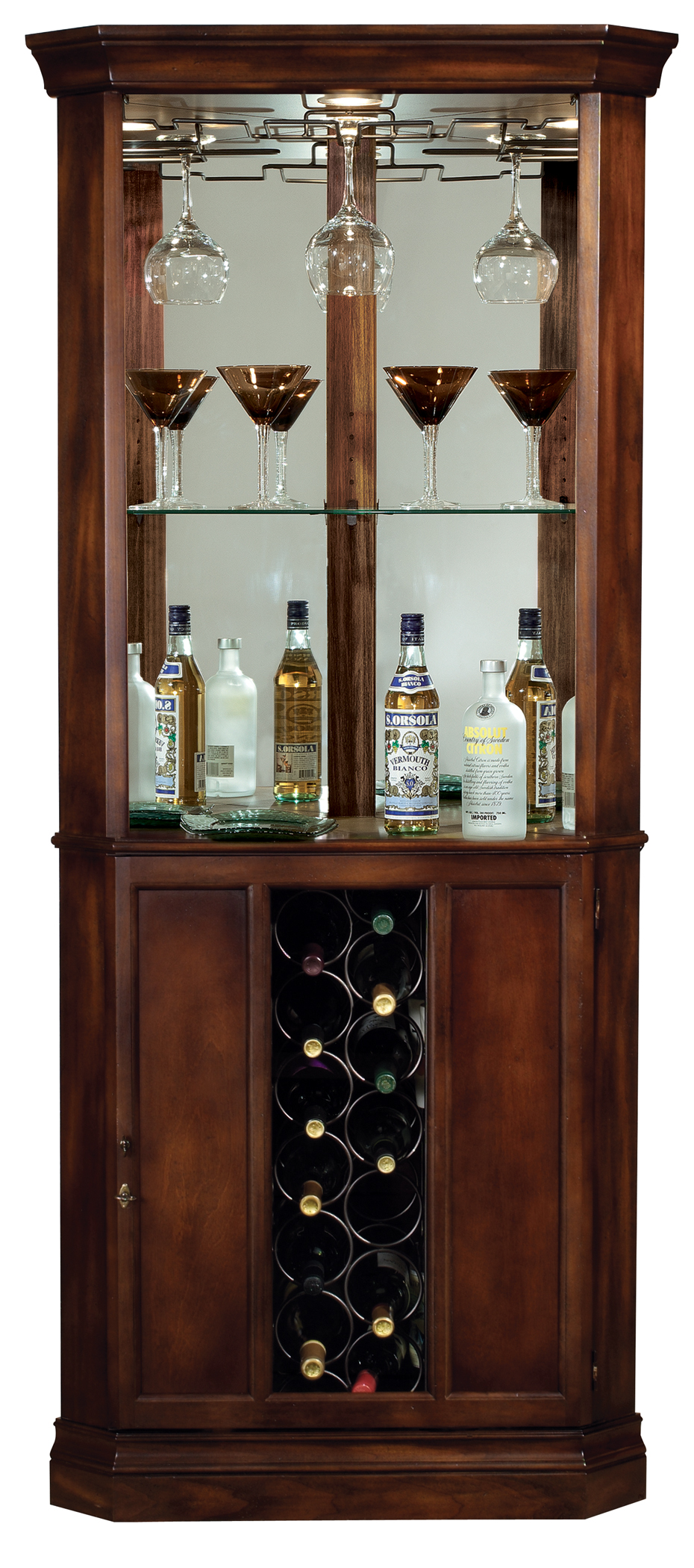 Howard Miller Piedmont Rustic Cherry Wine and Bar Cabinet Park Home Store Duncansville PA