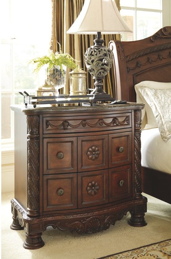 Millennium® By Ashley® North Shore Dark Brown Nightstand-1
