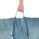 Olliix by Intelligent Design Aqua Edelia Poly Chenille Lounge Floor Pillow Cushion-3