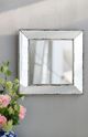 A & B Home Speckled Silver Square Vintage Mirror-2