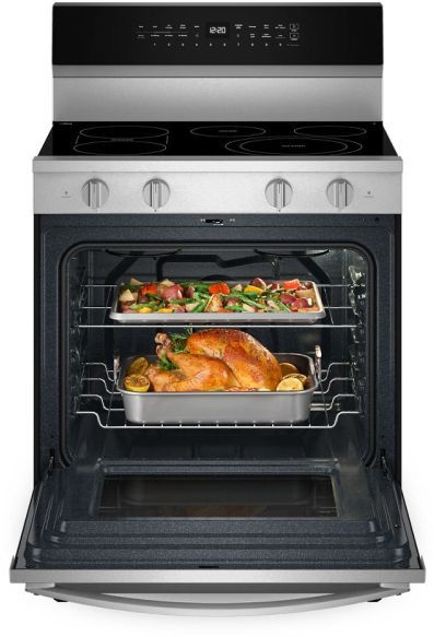 Whirlpool® 30" Fingerprint Resistant Stainless Steel Freestanding Electric Range -3