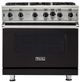 Viking® 5 Series 36" Onyx Pro Style Liquid Propane Gas Range-0