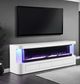 Furniture of America® Luken White 71" TV Stand with Electric Fire Place-1