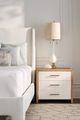 Fairfield® Libby Langdon Brentwood Champagne Brass 3-Drawer Nightstand-1