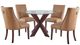 Powell® Auden 5-Piece Espresso/Tan Dining Set-0