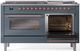 Ilve® Nostalgie II Series 60" Blue Grey Pro Style Dual Fuel Range-3