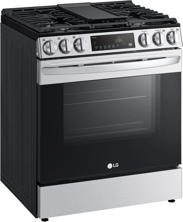 LG 30" PrintProof™ Stainless Steel Slide In Gas Range-2