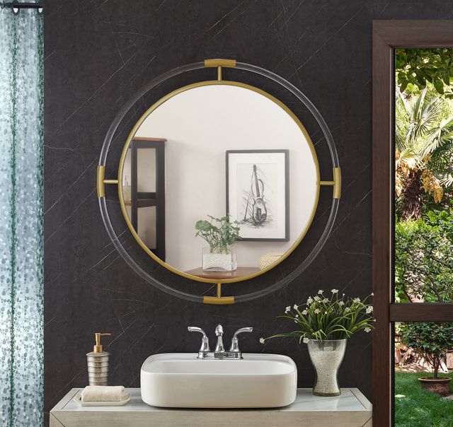 Meridian Furniture Ghost Gold Mirror-3