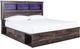 Signature Design by Ashley® Drystan 6-Piece Brown King Storage Bookcase Bed Set-1