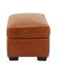 Customizable All Leather Ottoman with Down Seating-3