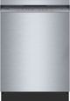 Bosch® 300 Series 24'' Brushed Steel Anti-Fingerprint Front Control Built In Dishwasher-0