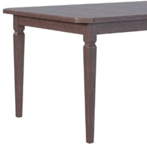 Country View Woodworking Customizable Medford Cherry Top 40" Dining Table with 2-Leaves and Brown Maple Base-1