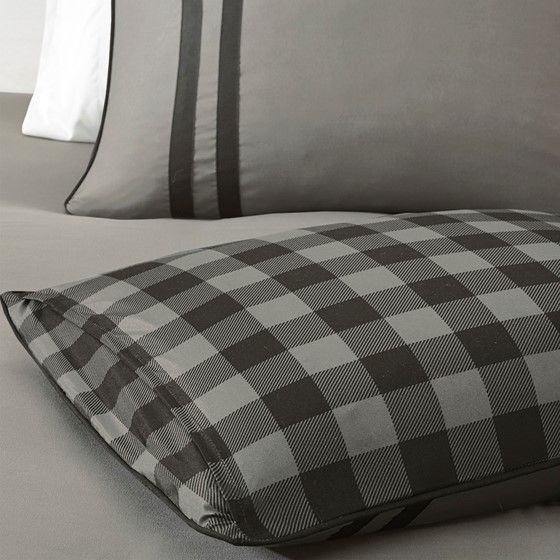 Olliix by Intelligent Design Oxford Grey Full/Queen Reversible Comforter Set-4