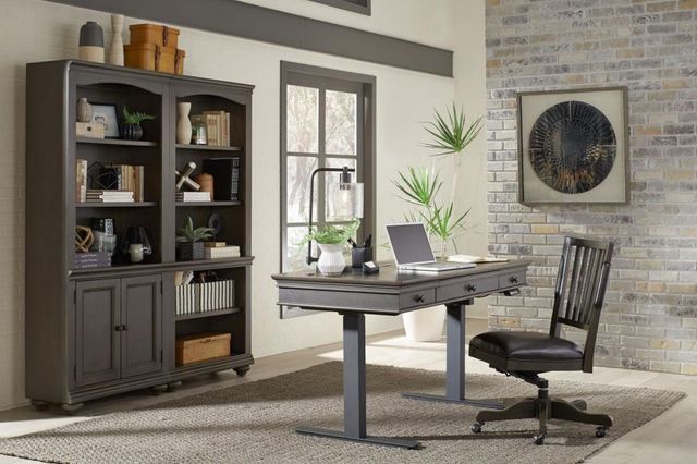 aspenhome® Oxford Peppercorn 60'' Lift Desk-4