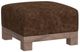 International Furniture Direct Samba Chocolate Brown Ottoman-0