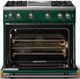 Viking® 5 Series 36" Ivy Pro Style Gas (LP) Range with Brushed Brass Trim-1