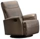 Fauteuil inclinable et berçant avec base pivotante en cuir combo Lance Elran-0