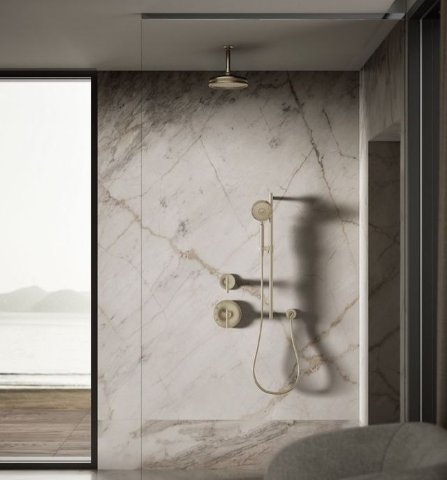 KOHLER® Vibrant Brushed Bronze 1.75 GPM Traditional 10" Single-Function Rainhead-2